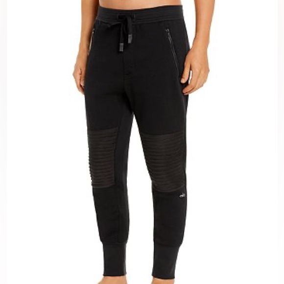 ALO Yoga Pants Alo Yoga Lounge Moto Jogger Pants In Black Poshmark